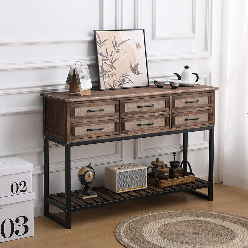 Fabric-Drawer Console