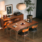 Mid-Century Modern Solid Wood Multi-Functional Dining Table