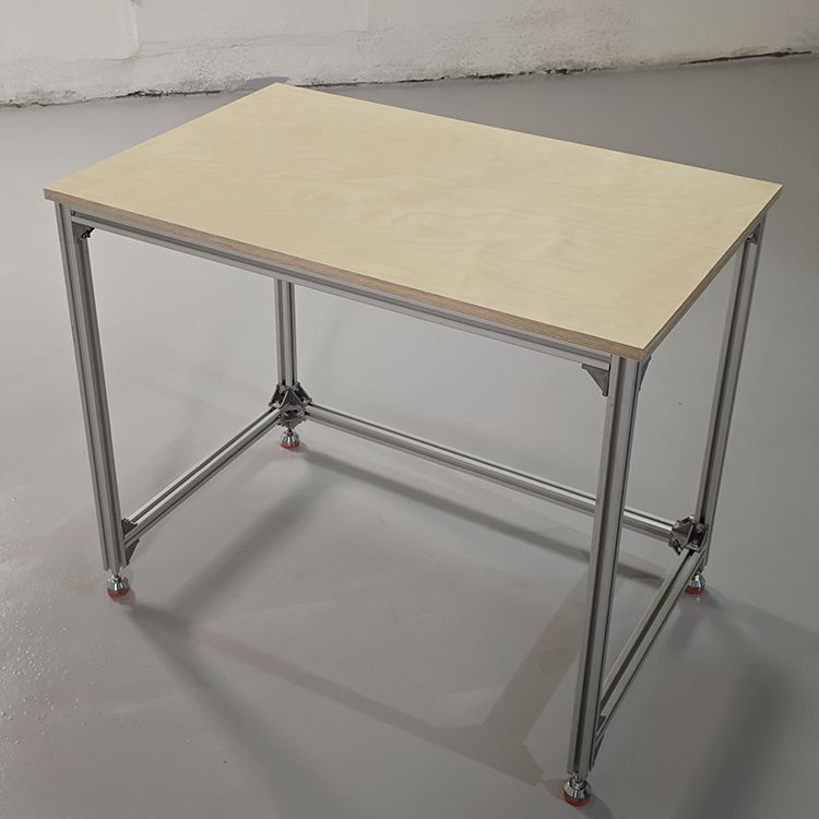 Industrial Aluminum Frame Rolling Workbench