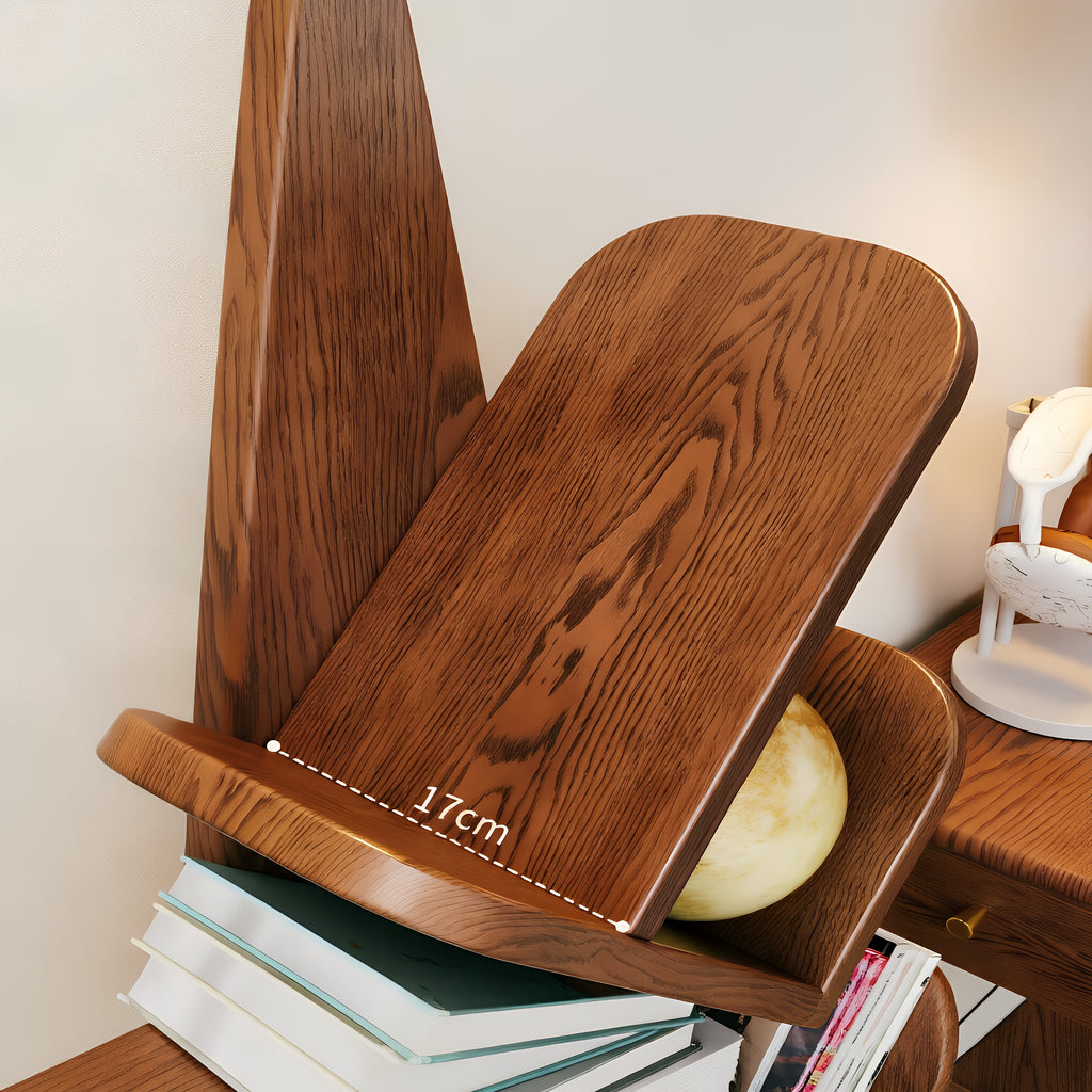 Z-Form Zoned Solid Wood Bookshelf