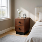 Ash Two-Drawer Nightstand