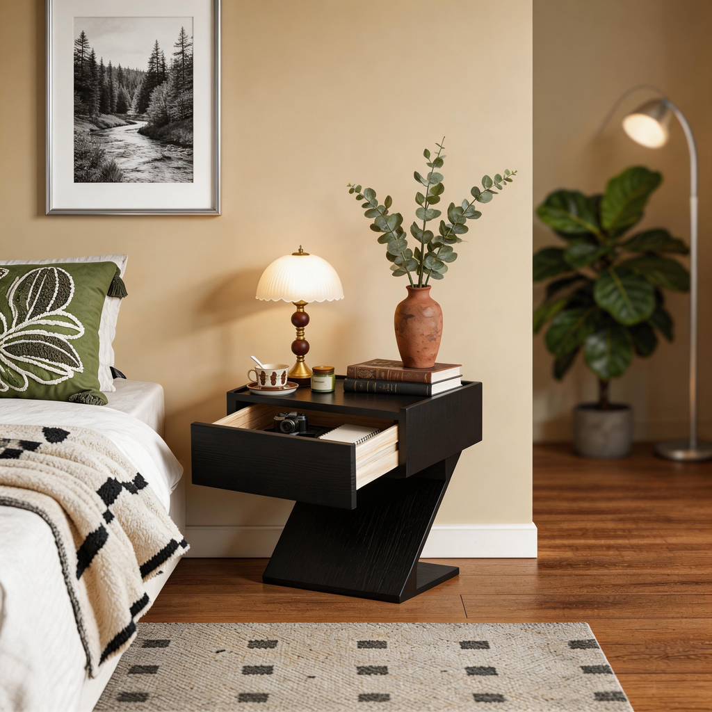 Z-Frame Minimalist Nightstand