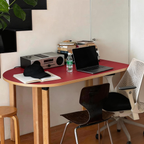 Semicircular Wall-Mounted Dining Table