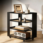 Minimalist 4-Tier Mobile Side Table