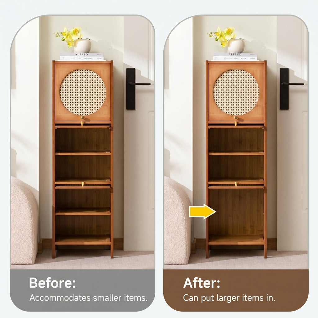 RattanOrb Three-Drawer Cabinet