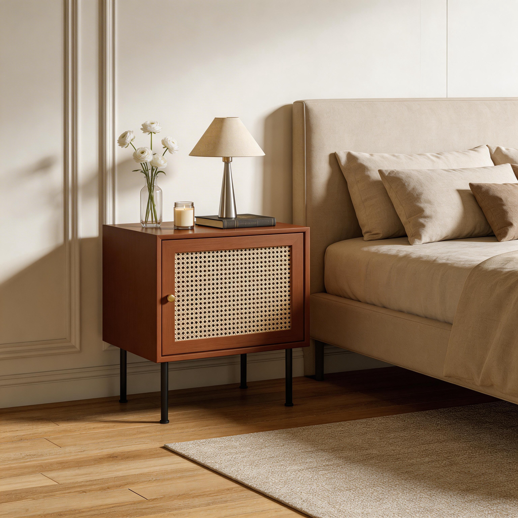 Rattan Accent Cabinet