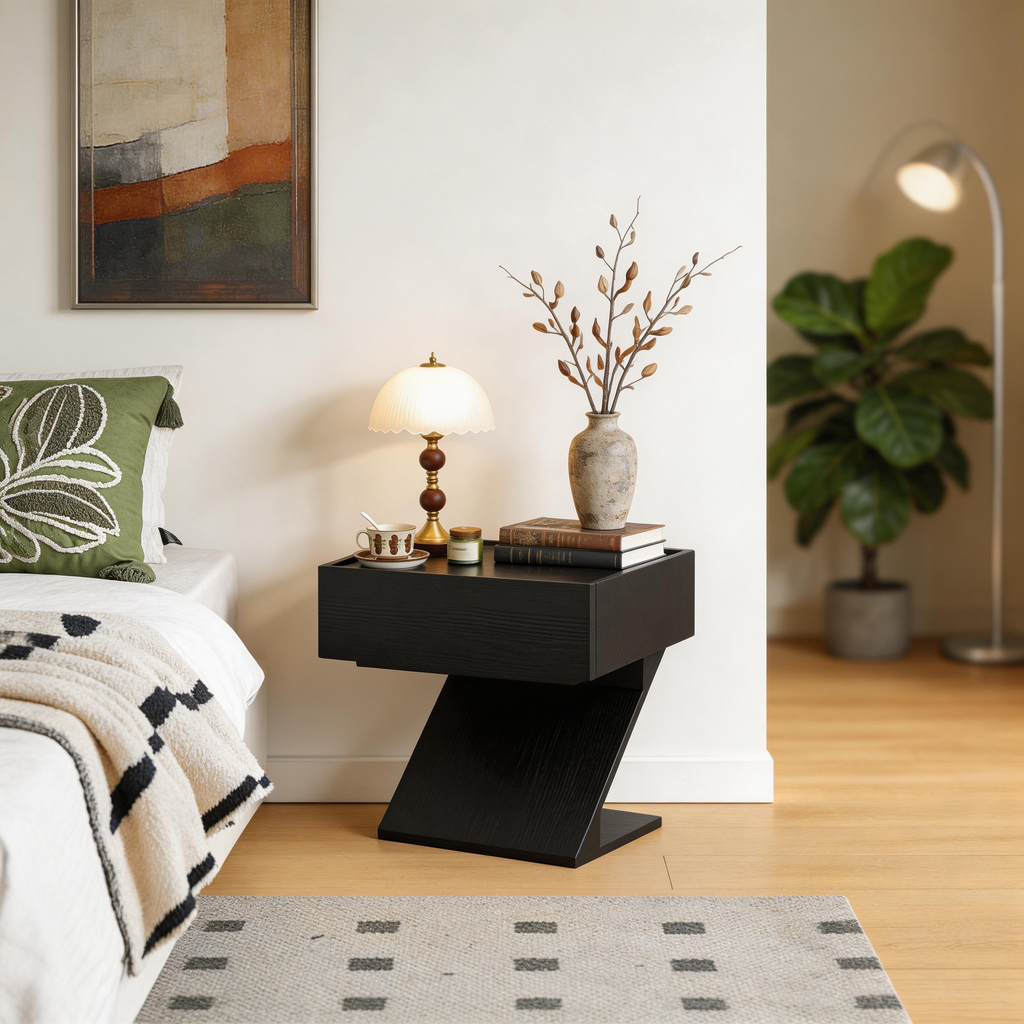 Z-Frame Minimalist Nightstand