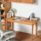 Fluted Solid Wood Multi-Use Modern Desk