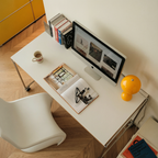 Adjustable-Size Rolling Metal Frame Work Desk