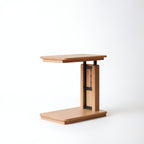 Height-Adjustable Wooden Tray Desk