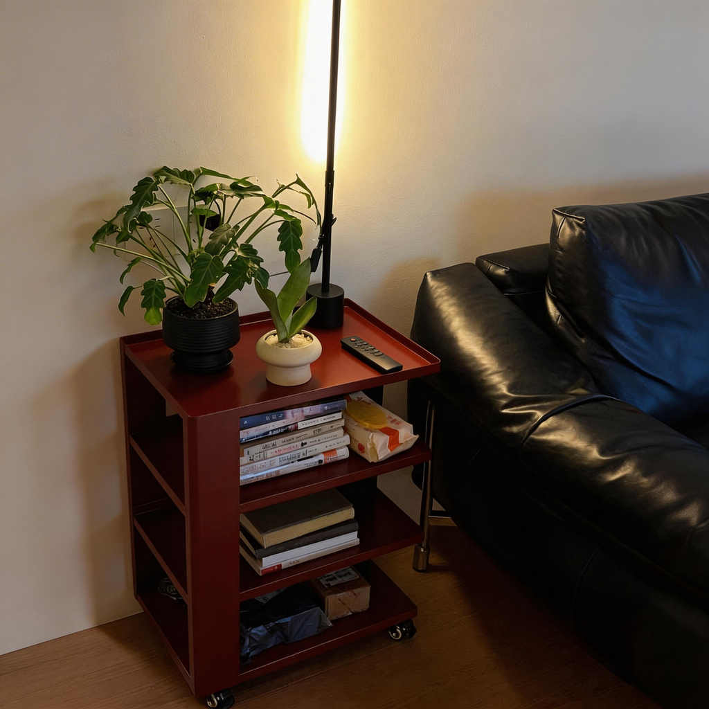 Minimalist 4-Tier Mobile Side Table