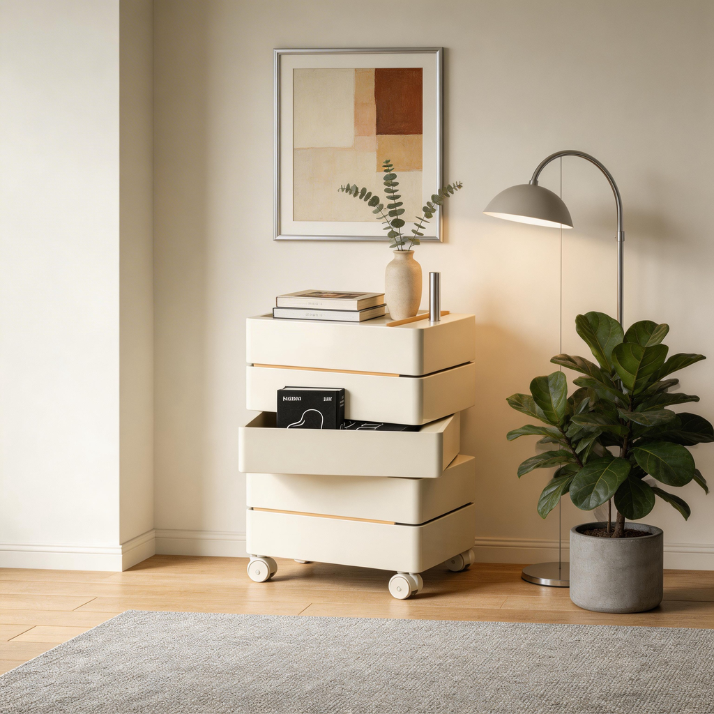 Stacked Multi-Drawer Cart