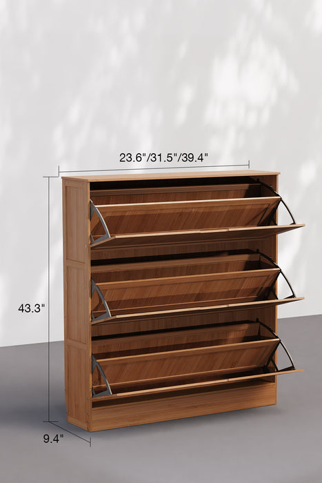 Flip Drawer Multi Layers Storage Shoe Rack Space Saving
