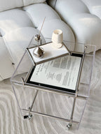 ClearAcrylic Rolling Cart