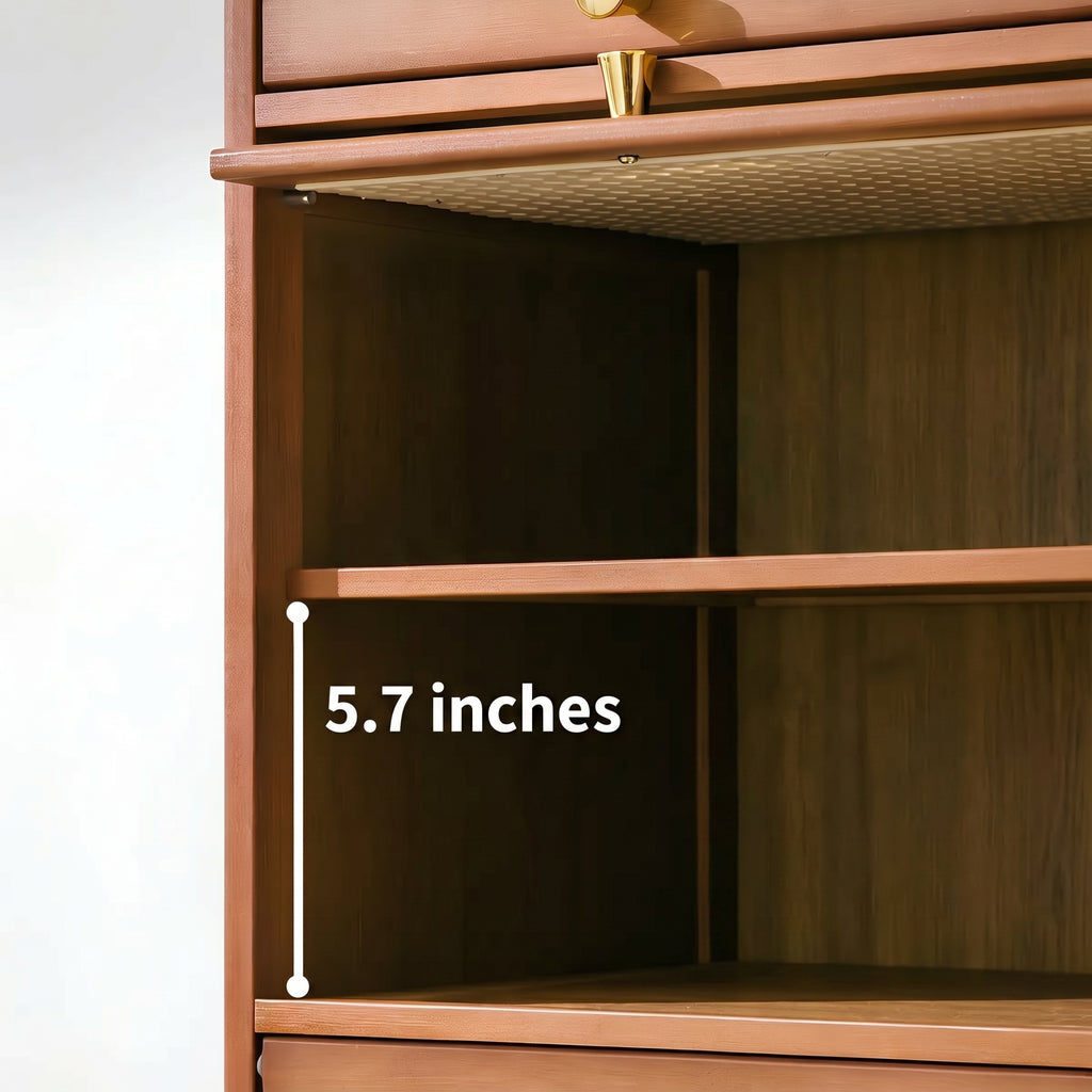 RattanOrb Three-Drawer Cabinet