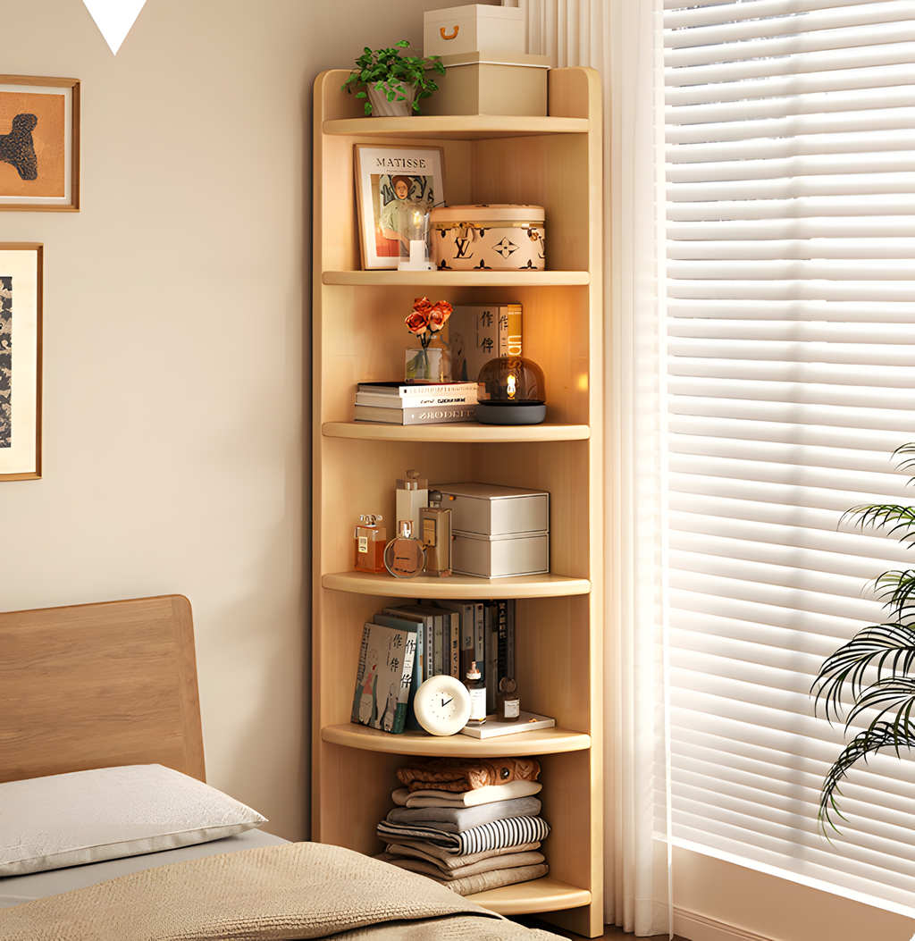 Corner Pine Natural Shelf