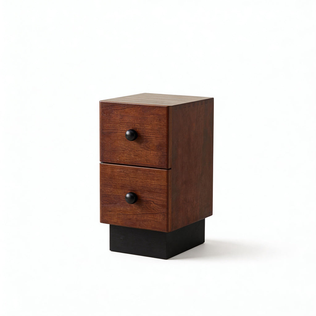 Ash Two-Drawer Nightstand