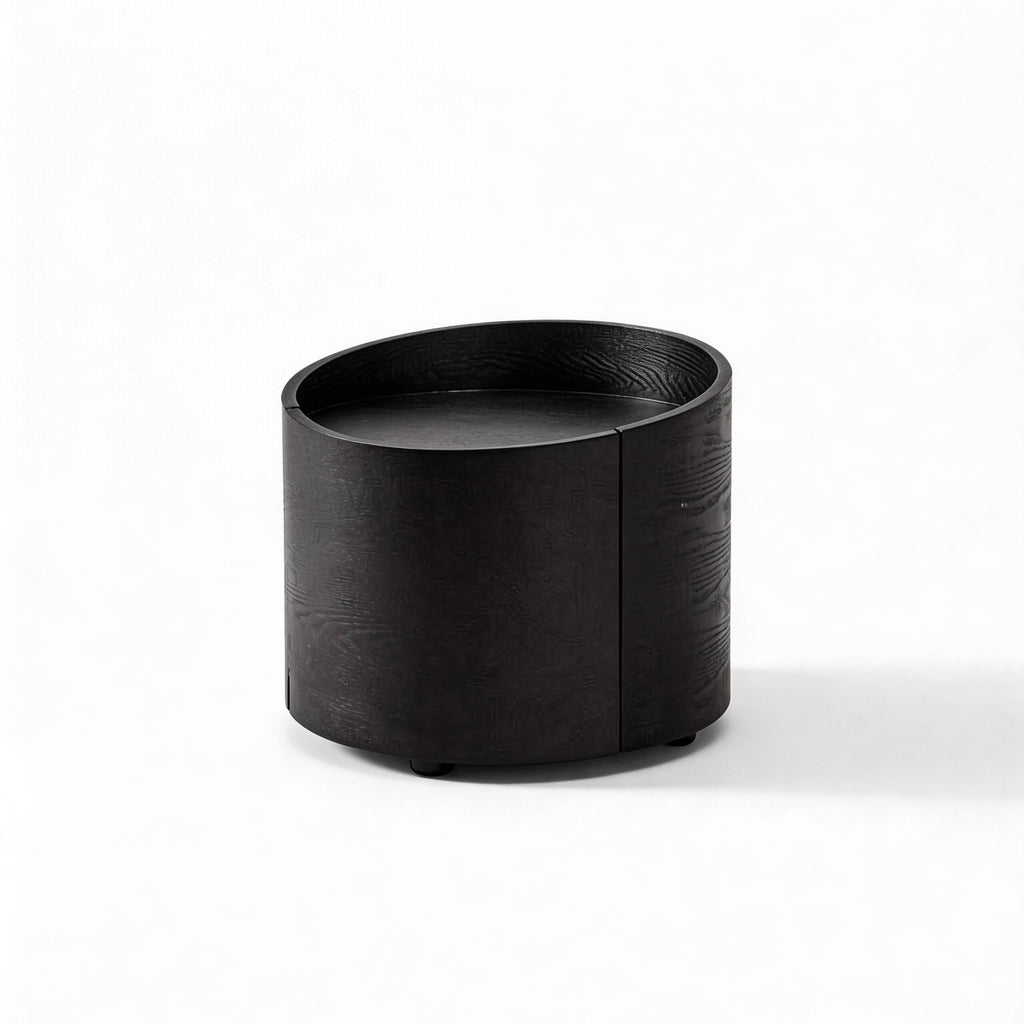 Round Minimalist Nightstand