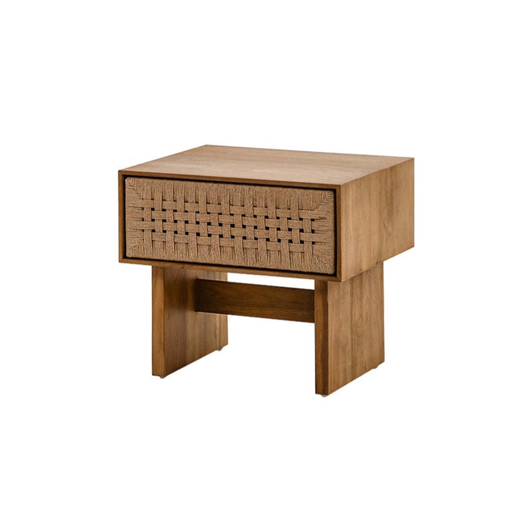 WovenHaven Bedside Table