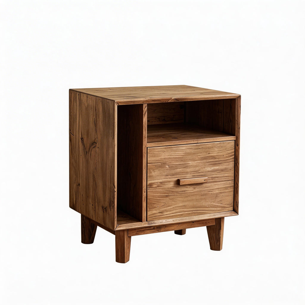 Cedar Open-Shelf Nightstand