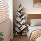 Z-Form Zoned Solid Wood Bookshelf