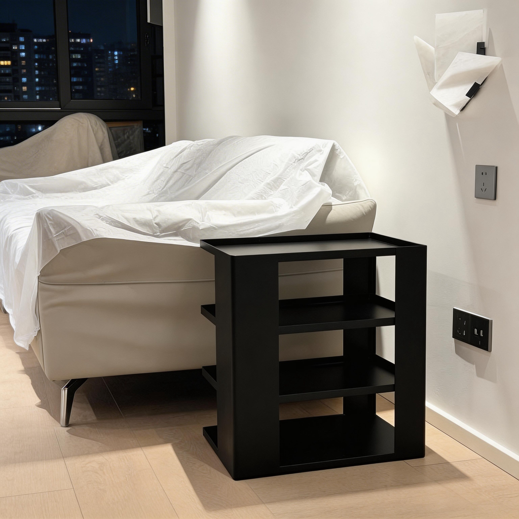 Minimalist 4-Tier Mobile Side Table