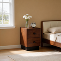 Ash Two-Drawer Nightstand