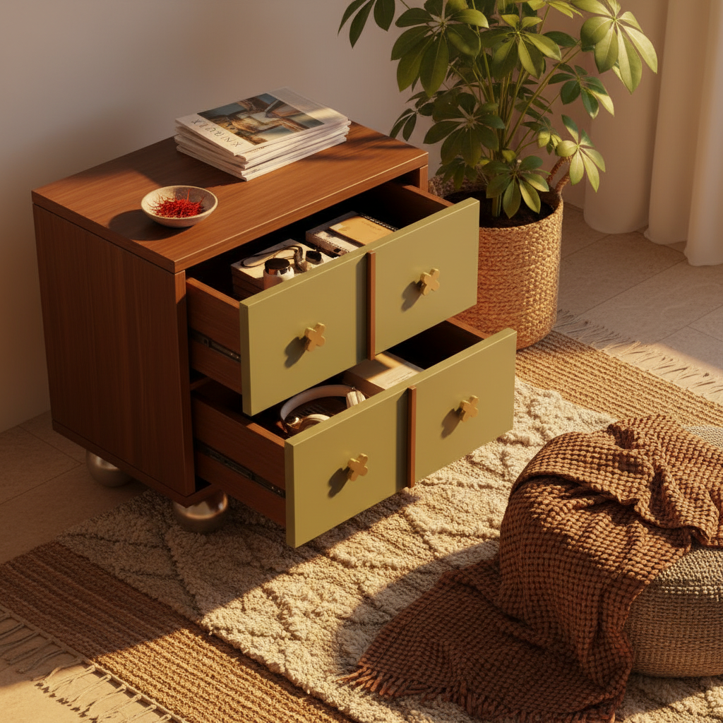 Rolling Drawer Accent Chest