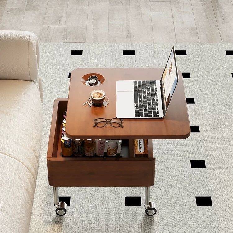 Adjustable Wheeled Side Table
