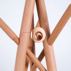 Modern Minimalist Solid Wood Branch-Inspired Coat Rack