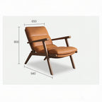 Mid-Century Leather Lounge Chair
