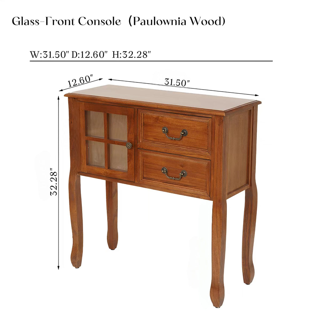 Glass-Front Console