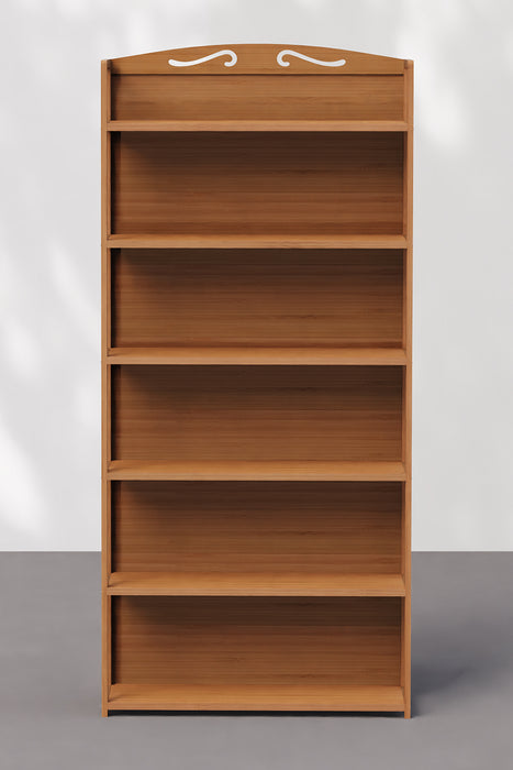 Modern 6 Shelves Open Back Bookshelf for Study Room