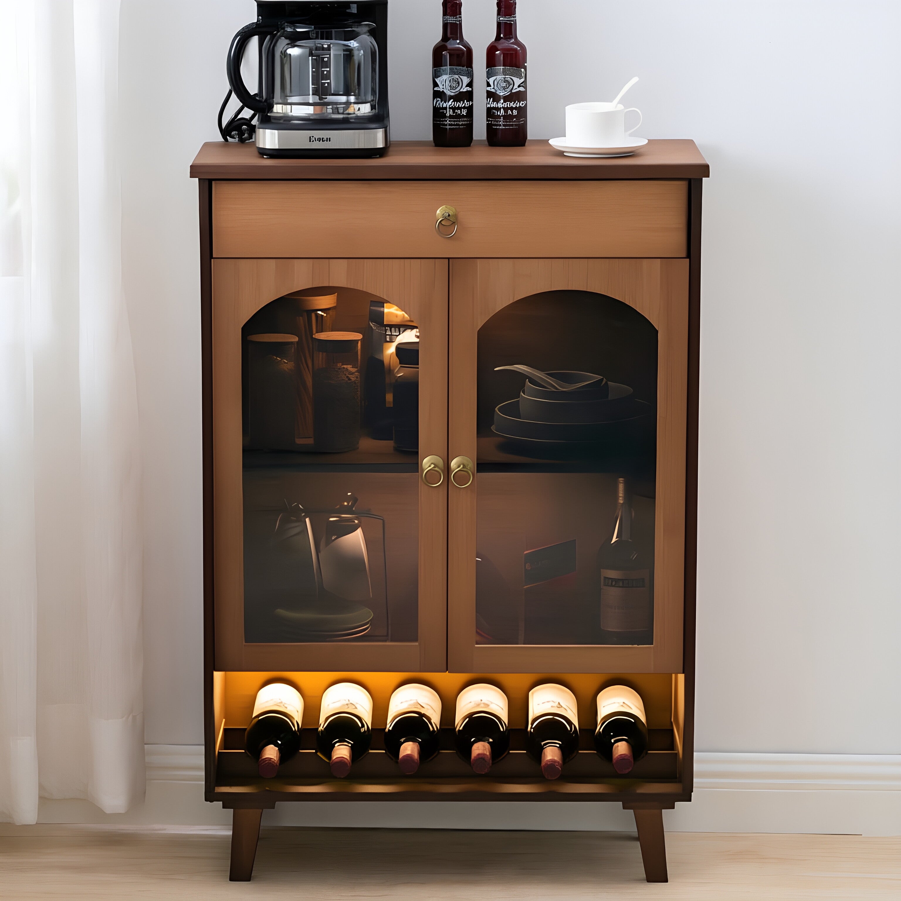Arched Wine Cabinet
