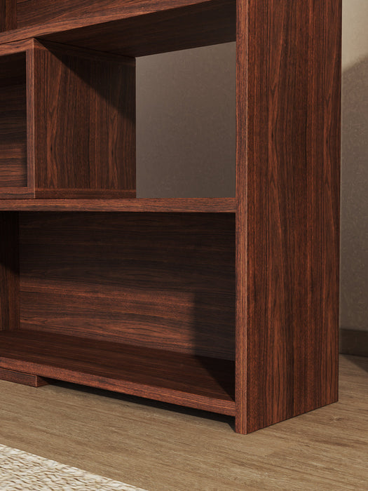 4-Tier Deformable Corner Bookcase for Storage Display