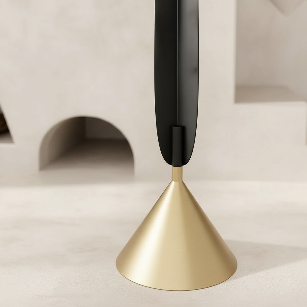 Sculptural Blade Cone Coat Stand