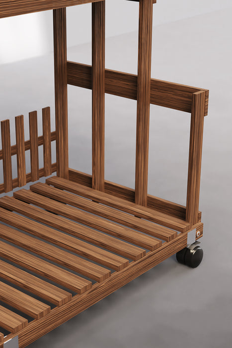 Multi Tier Plant Stand Shelf with Brake Wheels for Garden