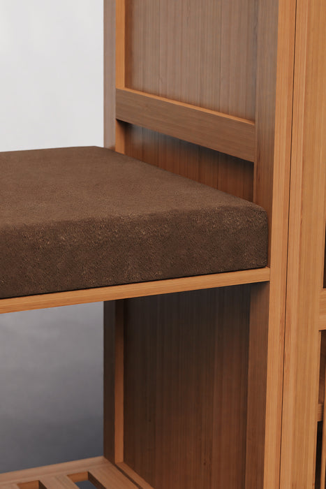 6 Tiers Rustic Shoe Rack Dust-proof with Storage