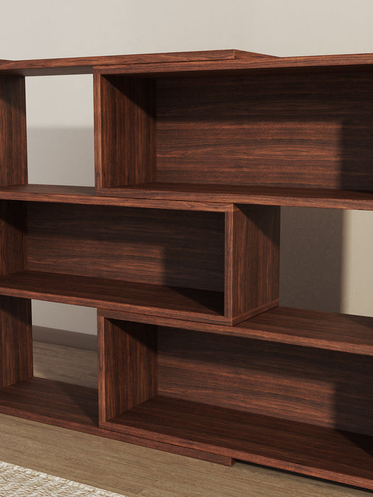 4-Tier Deformable Corner Bookcase for Storage Display
