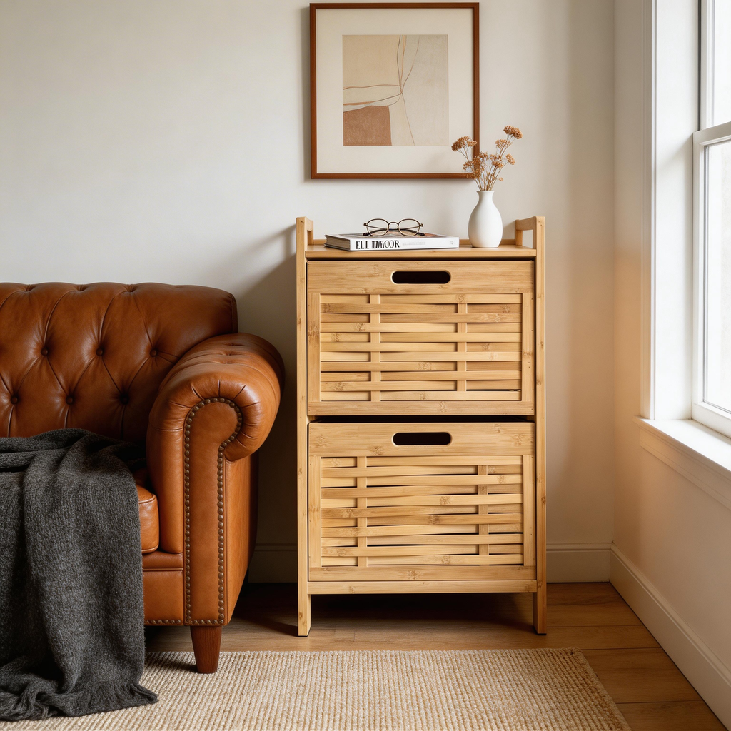 Bamboo Drawer Cabinet