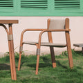Aluminum Frame Armchair with Handwoven Paper Cord Seat & Back