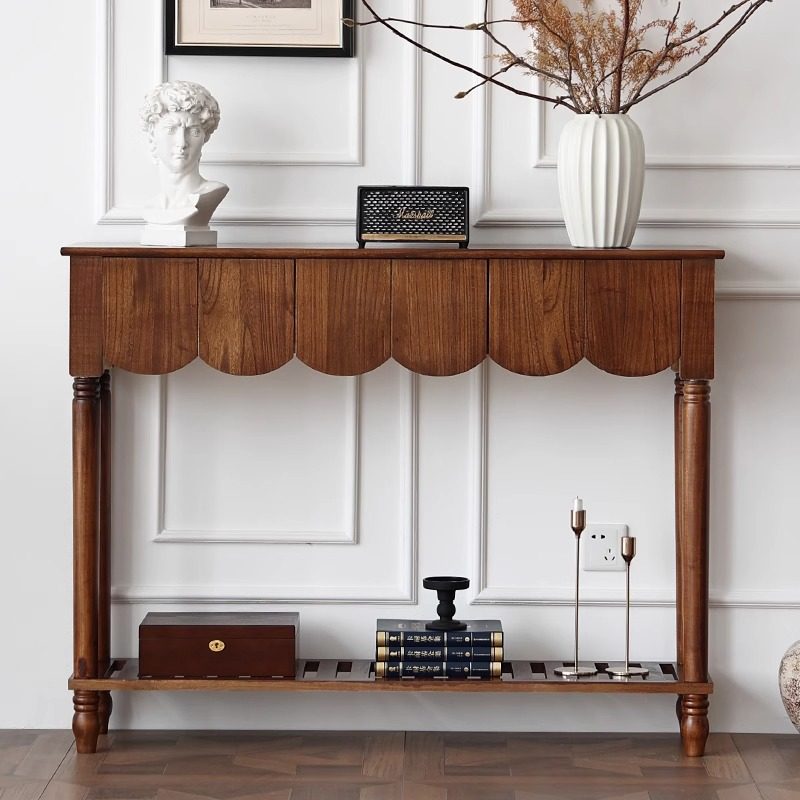 Scalloped Console Table
