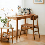 Fluted Solid Wood Multi-Use Modern Desk