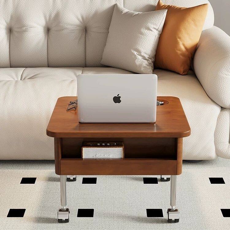 Adjustable Wheeled Side Table