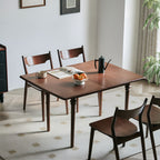 Mid-Century Solid Wood Extendable Dining Table