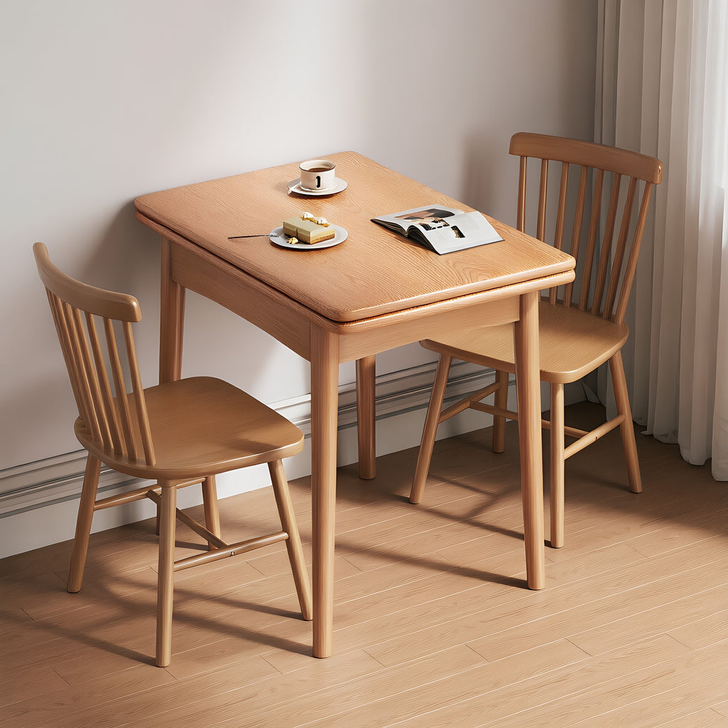 Modern Minimalist Solid Wood Foldable Dining Table