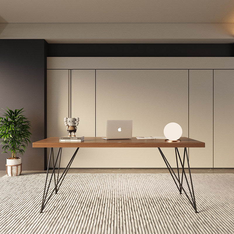 Hairpin Leg Solid Wood Modern Office Desk