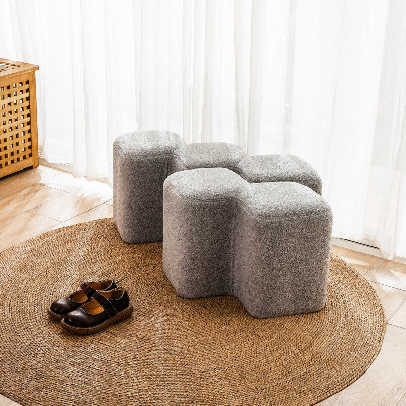 ModuBlock Stool – Interlocking Soft Cube Modules for Flexible Seating
