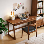 Curved Leg Solid Wood Modern Study Desk