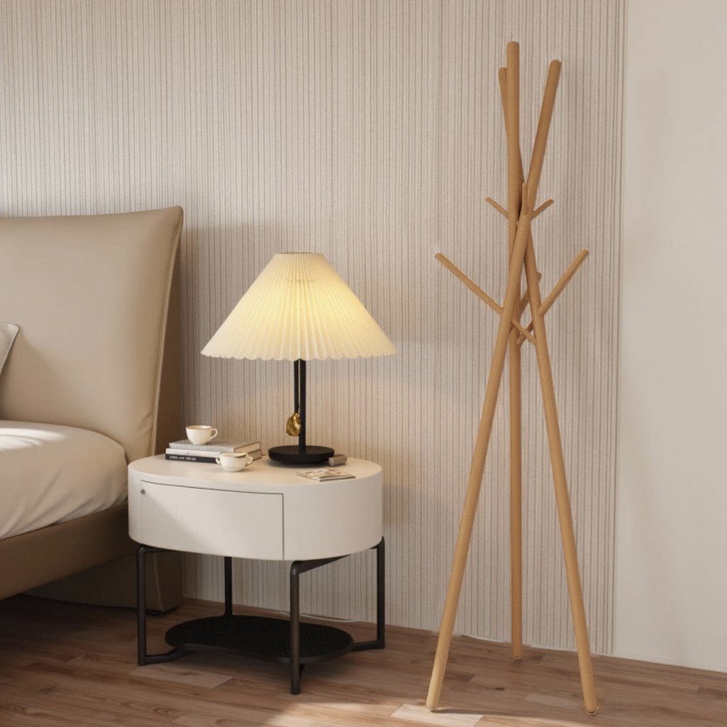 Modern Minimalist Solid Wood Branch-Inspired Coat Rack
